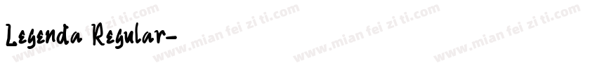 Legenda Regular字体转换